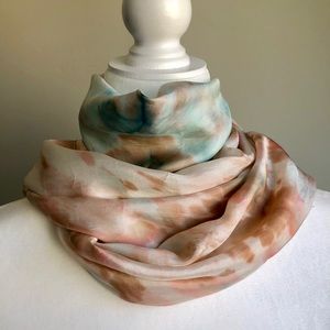 Hand Painted Unique Silk Scarf